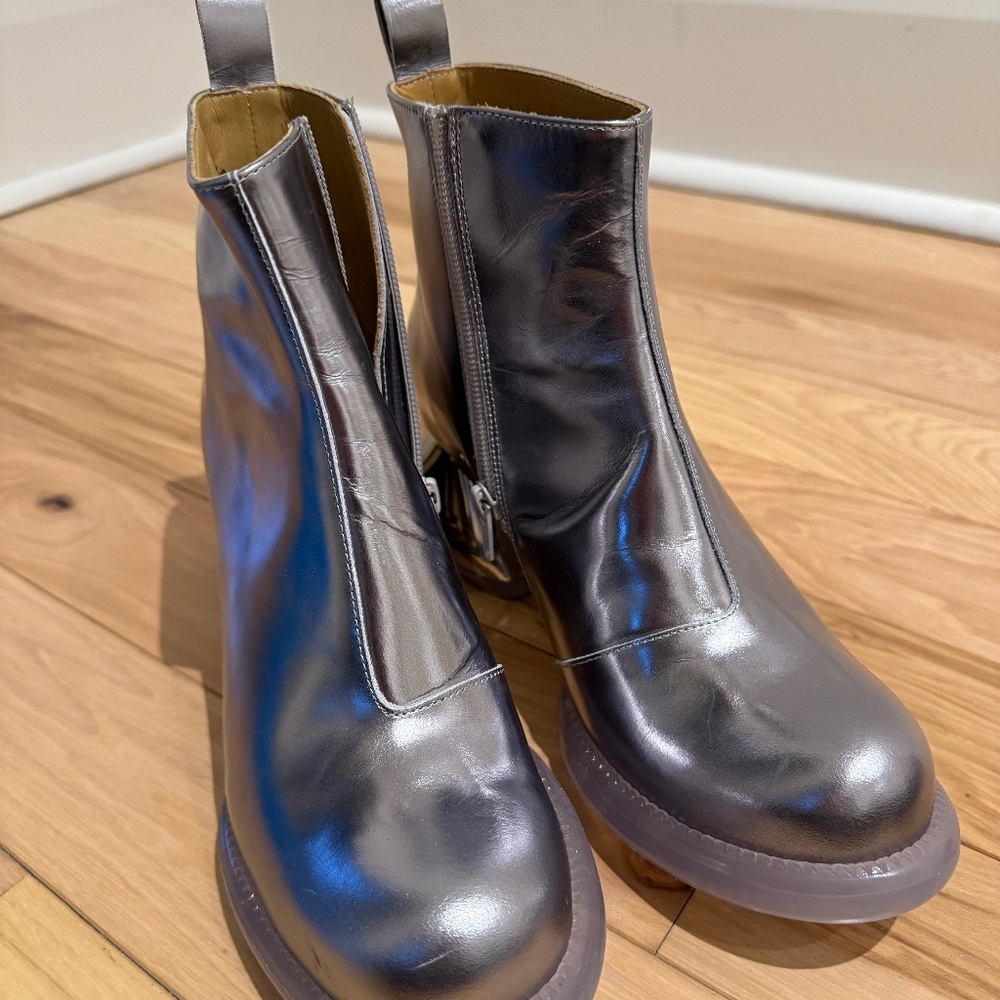 Silver Fluevog Booties